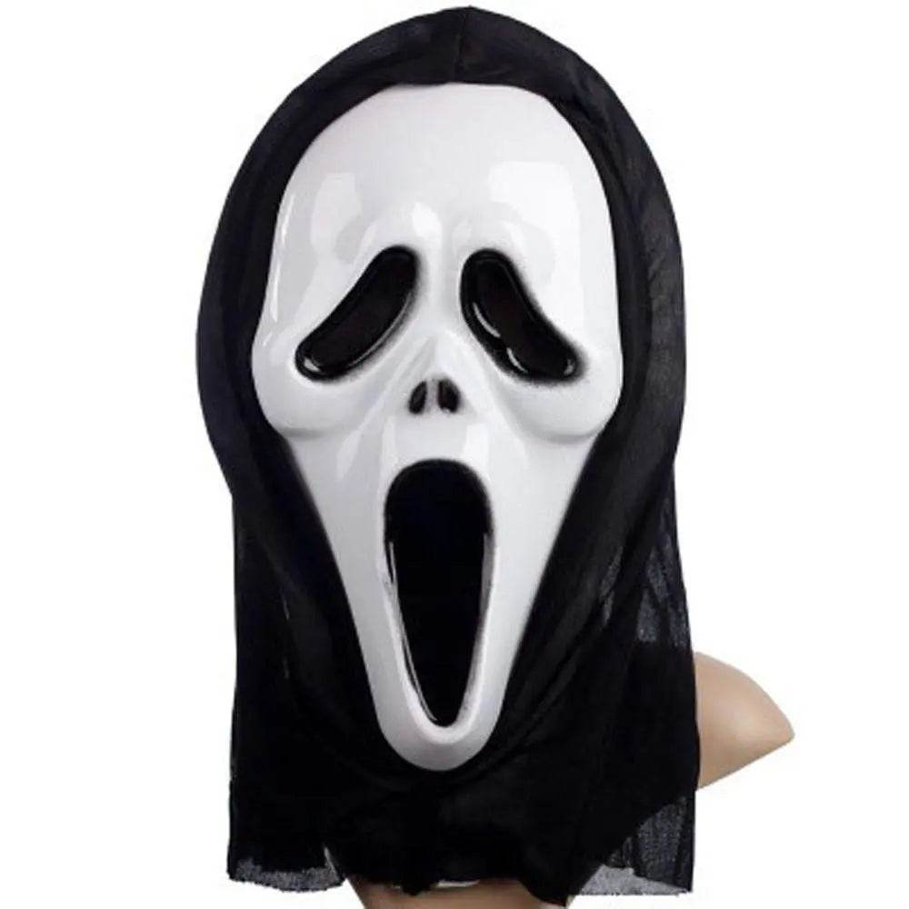 Ghost Face Bleeding Scream Zombie Cosplay Costume Halloween Party Outfit Dress Up For Adult Kids - Azufun
