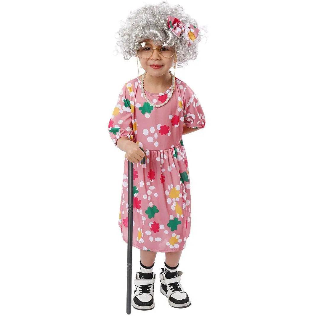 Grandma Cosplay Costume Halloween Children's Day Party Stage Performance Outfit - Azufun