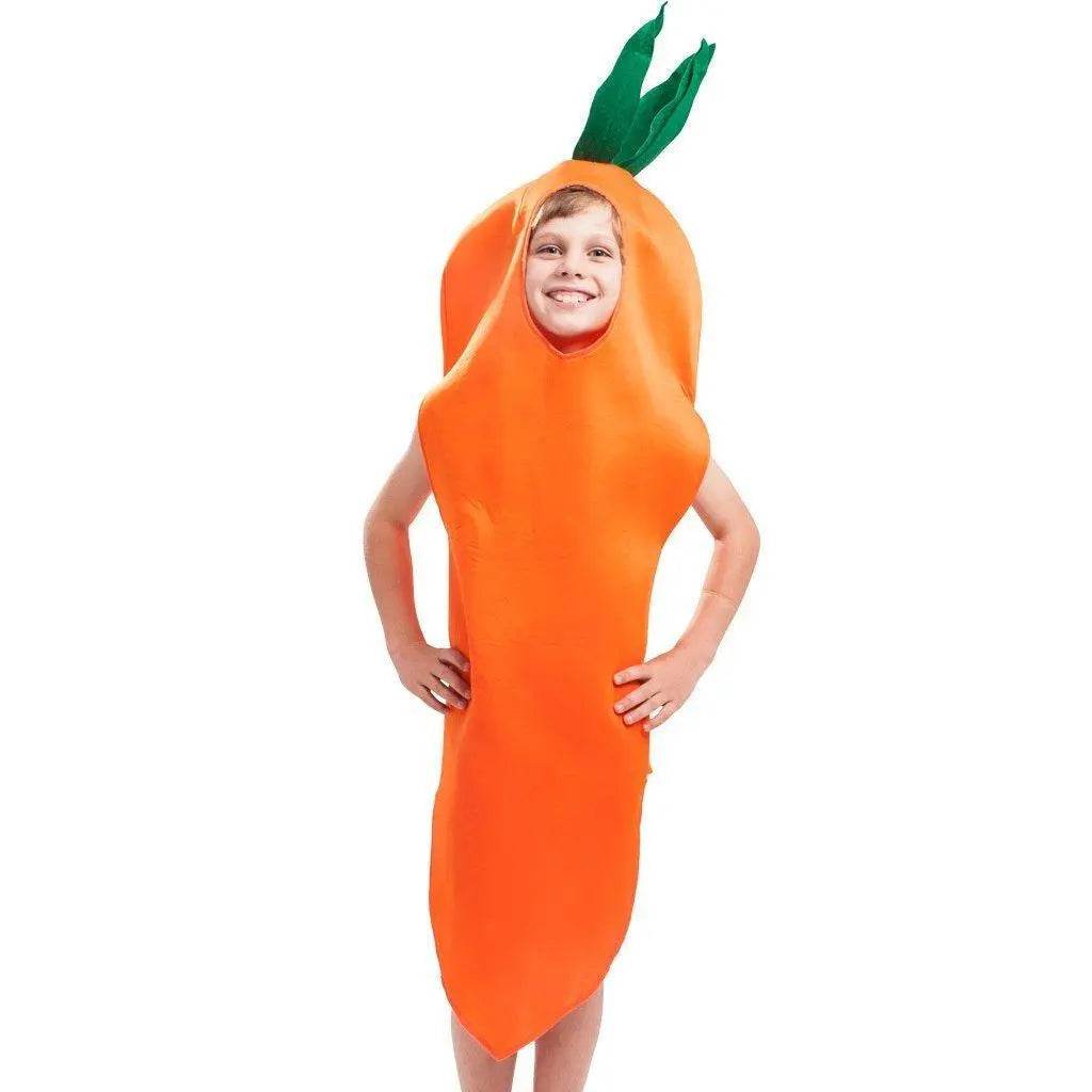 Halloween Carrot Carnival Vegetable Cosplay Christmas Costume for Kids - Azufun