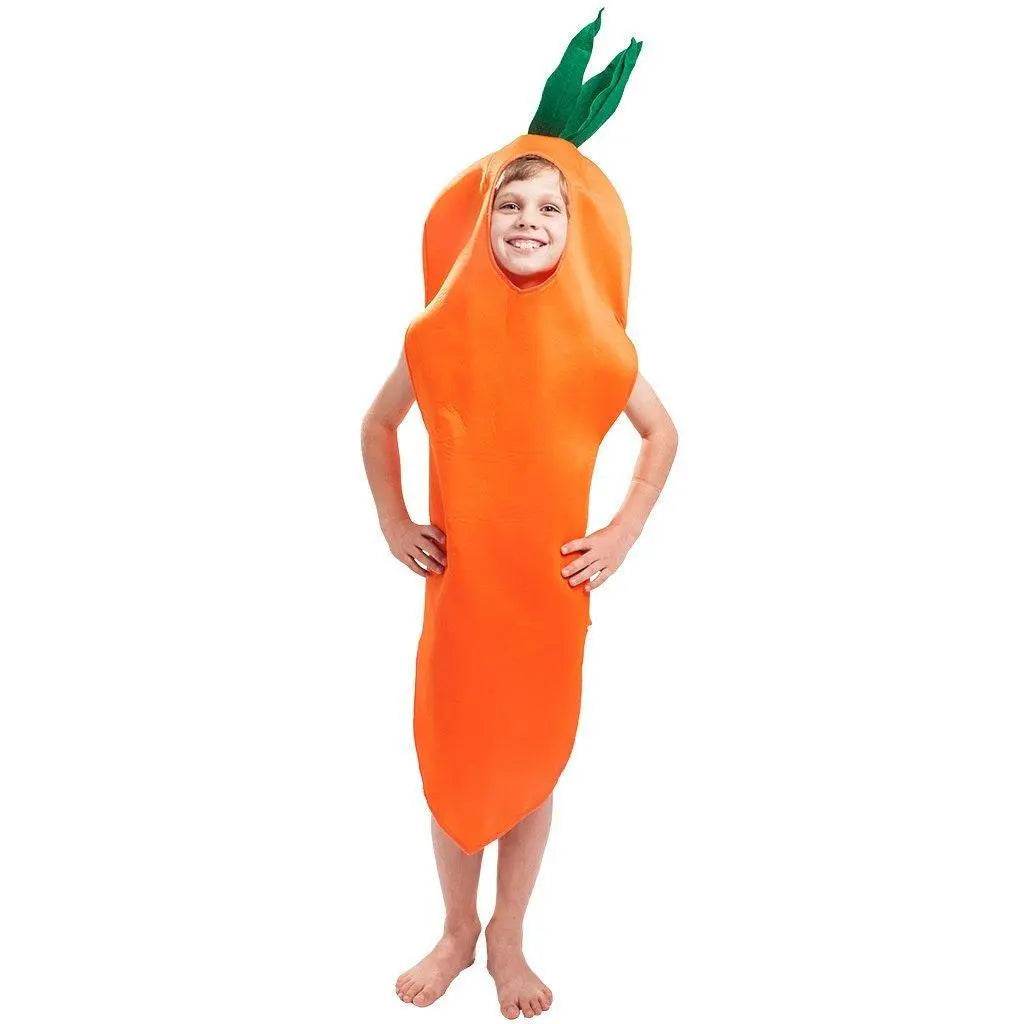 Halloween Carrot Carnival Vegetable Cosplay Christmas Costume for Kids - Azufun