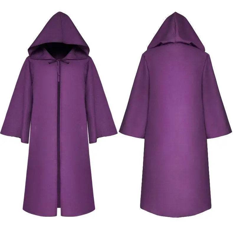 Halloween Medieval Bleach Cloak Cosplay Star War Jedi Knight Anakin Costumes for Adult - Azufun