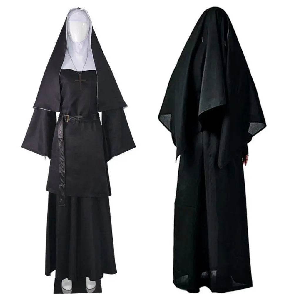 Halloween The ghost nun cosplay priest costume costumes - Azufun
