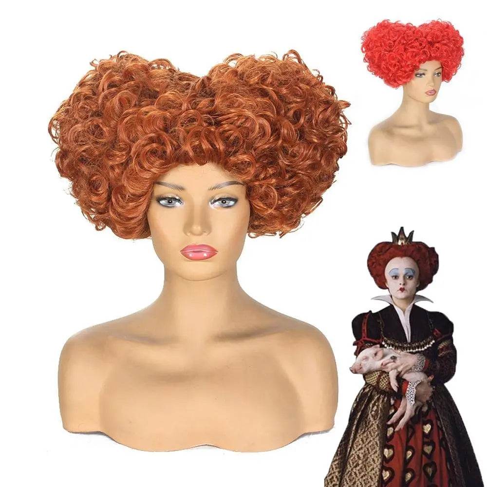 Hocus Pocus Cosplay Winifred Movie Wig Red Queen Costume Wigs for Adult - Azufun