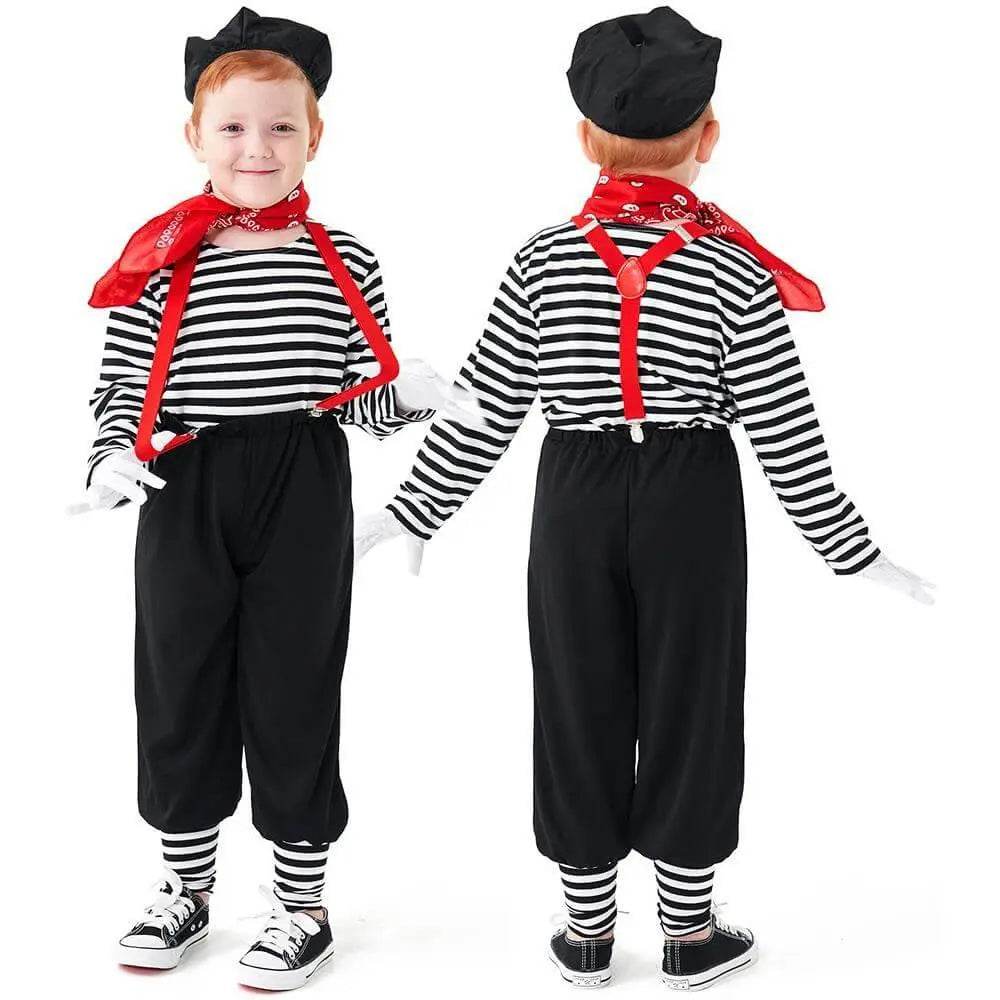 Kids Clown Cosplay Costume for Halloween Stage play - Azufun