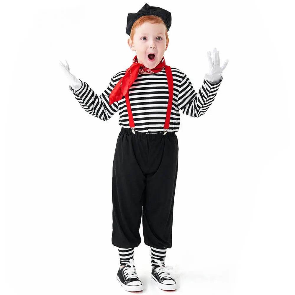 Kids Clown Cosplay Costume for Halloween Stage play - Azufun