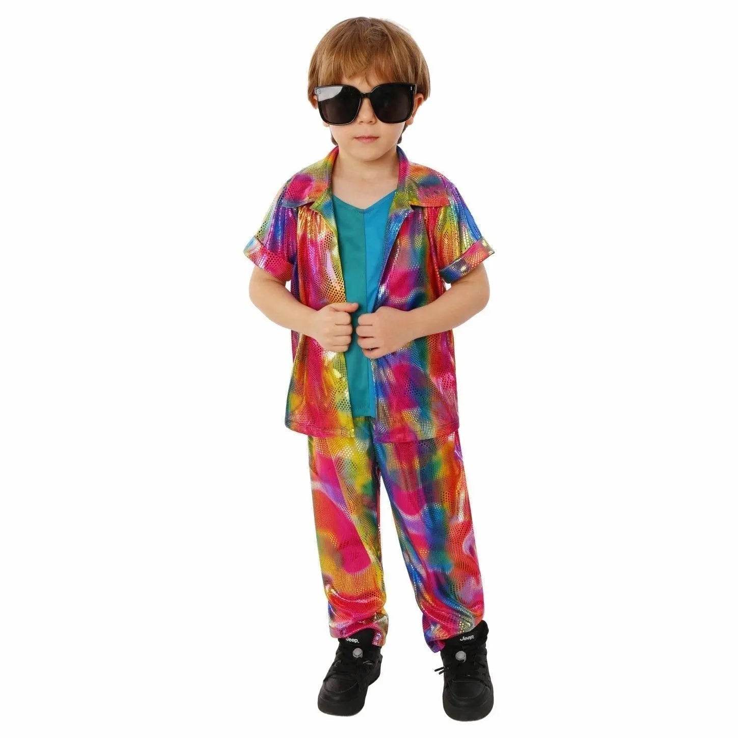 Kids Punk Style Halloween Costume Campus Role Play and Stage Performance Outfit - Azufun