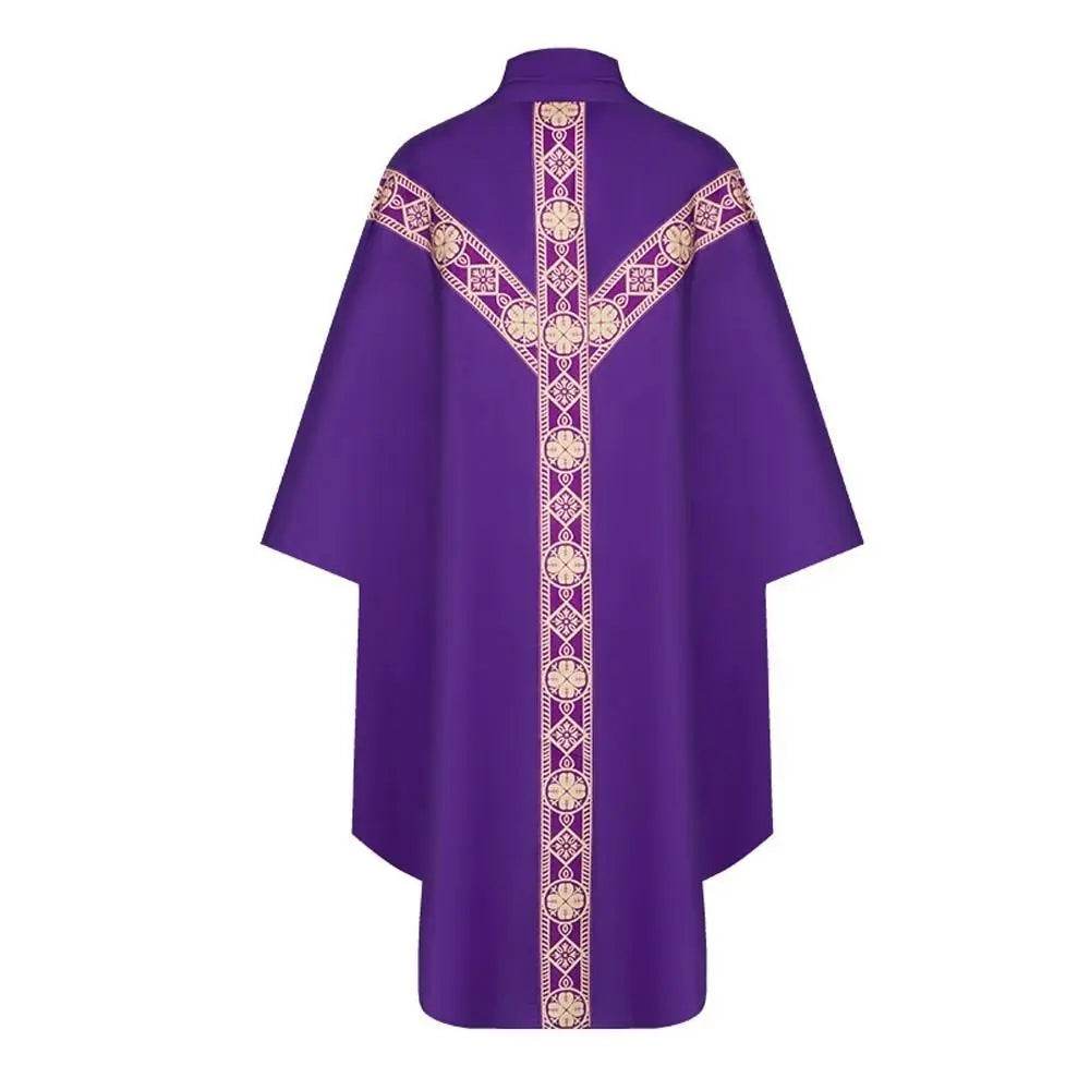 Medieval Cloak Spliced Priest Uniform Cosplay Costume Outfits Halloween Carnival Suit - Azufun