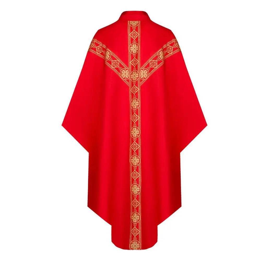 Medieval Cloak Spliced Priest Uniform Cosplay Costume Outfits Halloween Carnival Suit - Azufun