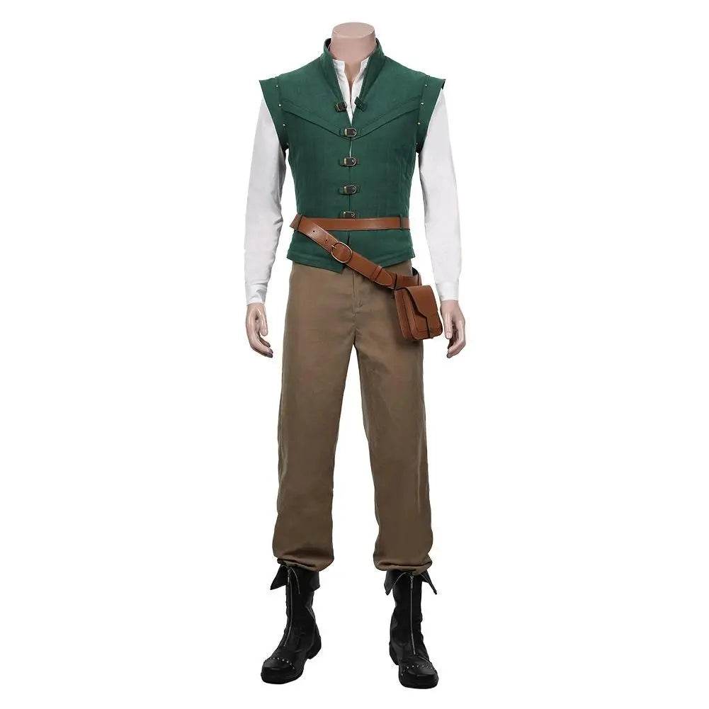 Men Tangled-Flynn Rider Cosplay Costume Vest Shirt Outfits Halloween Carnival Suit - Azufun