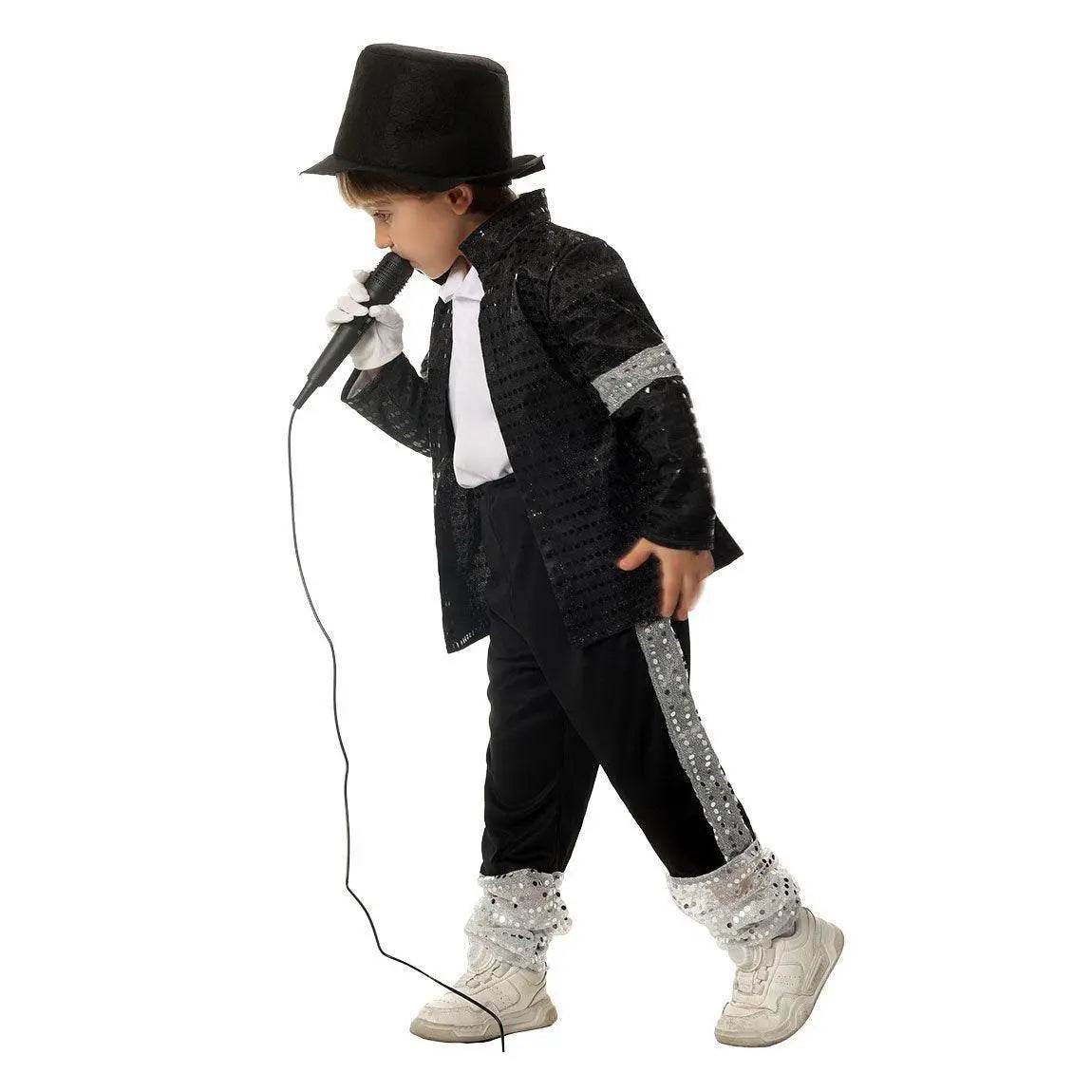Michael Jackson Kids Performance Costume Tap Dance MJ Imitation Outfit - Azufun