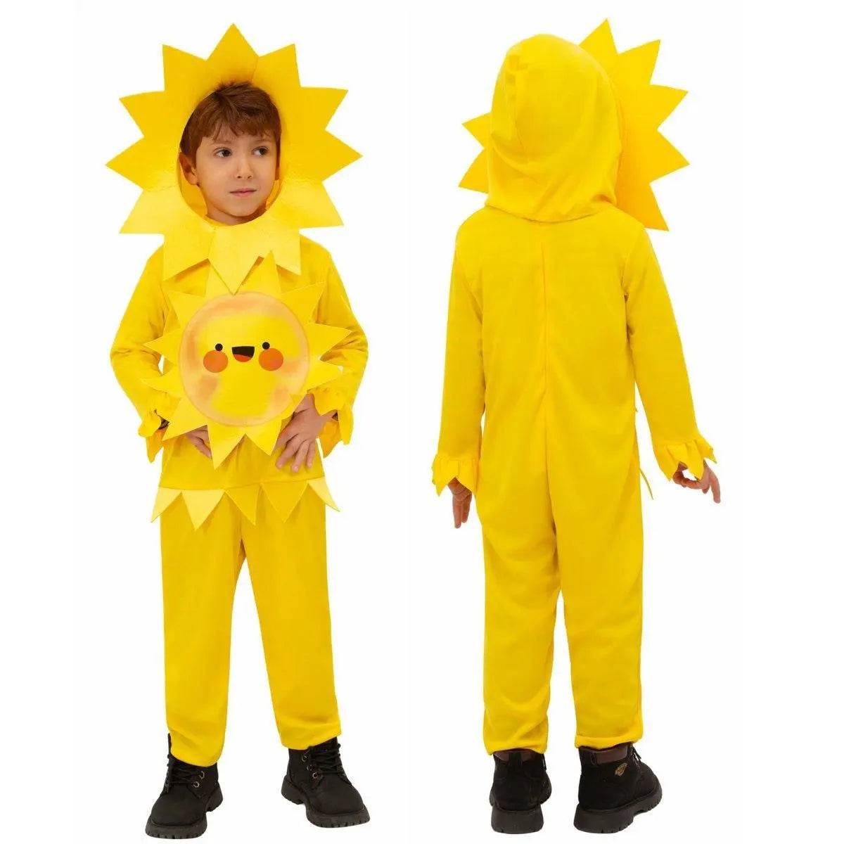 Plant Sunflower Children's Day Kids Stage Party Cosplay Costumes - Azufun