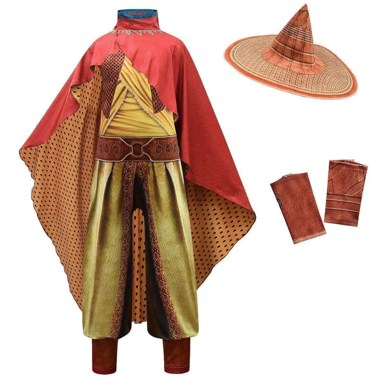 Raya and the Last Dragon Costume Cosplay Halloween Drama Performance Romper - Azufun