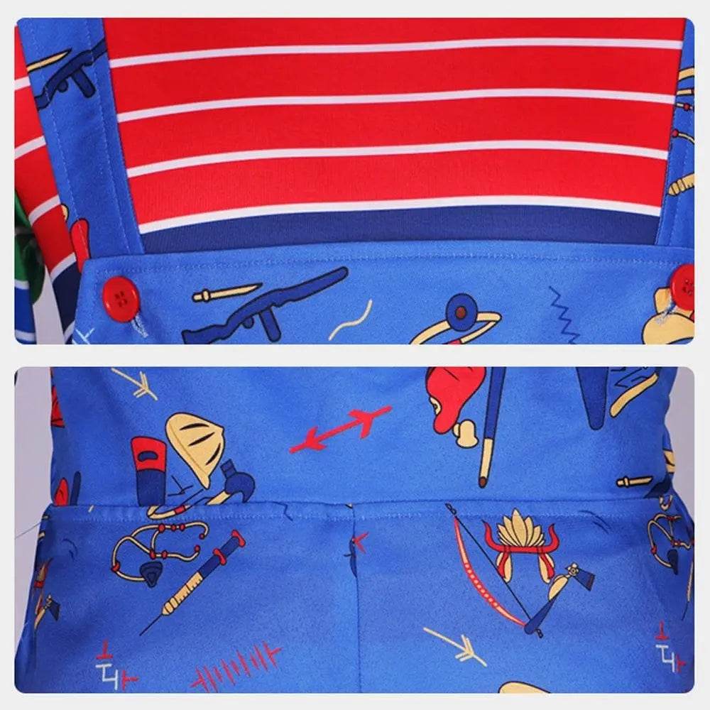 Seed of Chucky Halloween Cosplay Costume Outfits Suit Adult kids - Azufun