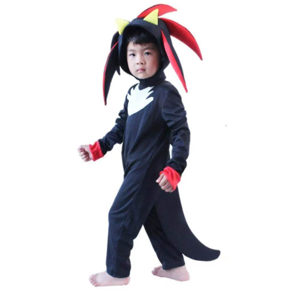 Sonic The Hedgehog Shadow Cosplay Costumes Jumpsuit - Azufun