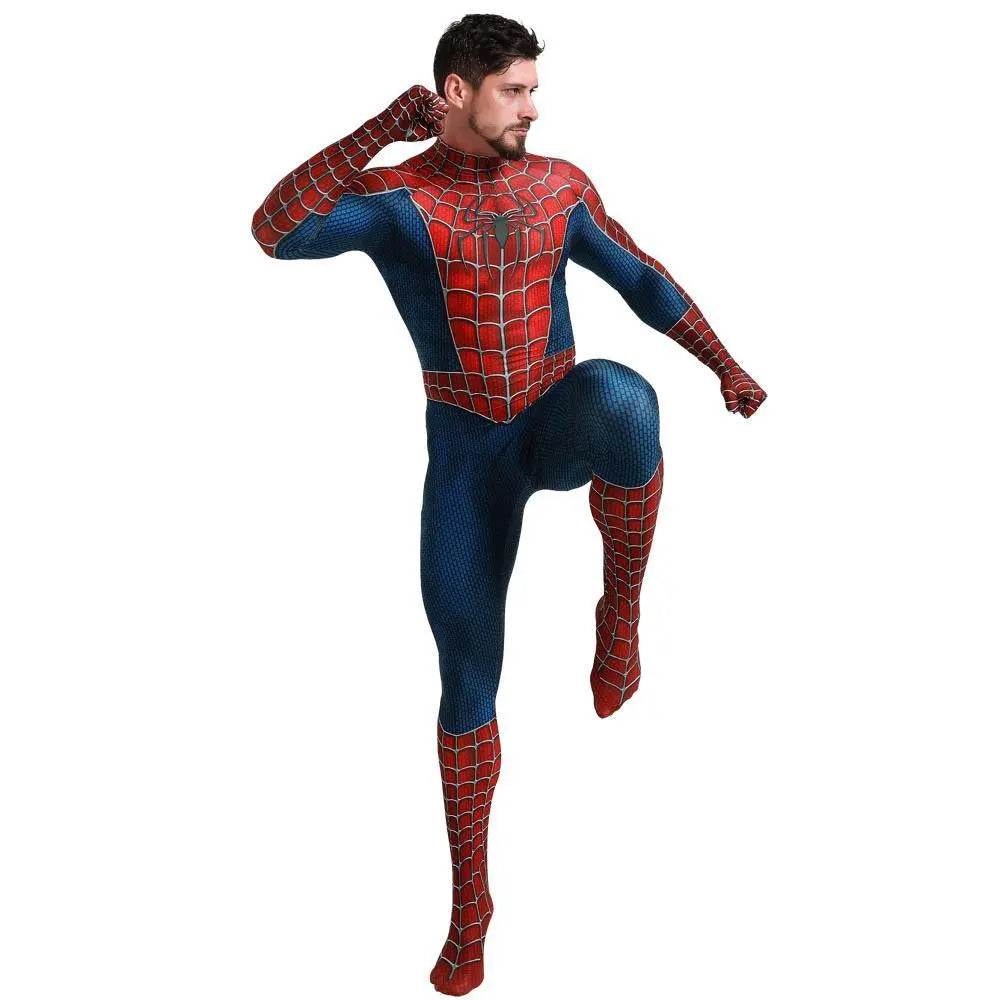 Spider-Man Tony Halloween Cosplay Costume Zentai Jumpsuit - Azufun