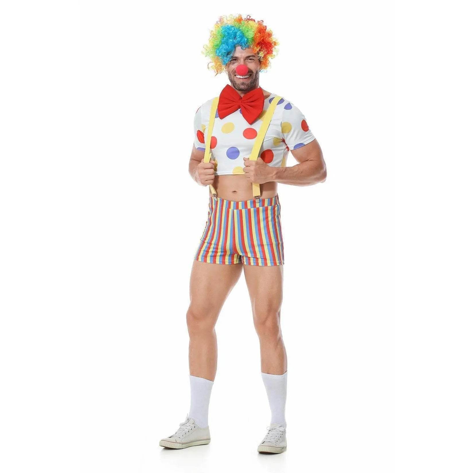 Stag Do Party Fancy Dress Costume Clown For Men - Azufun