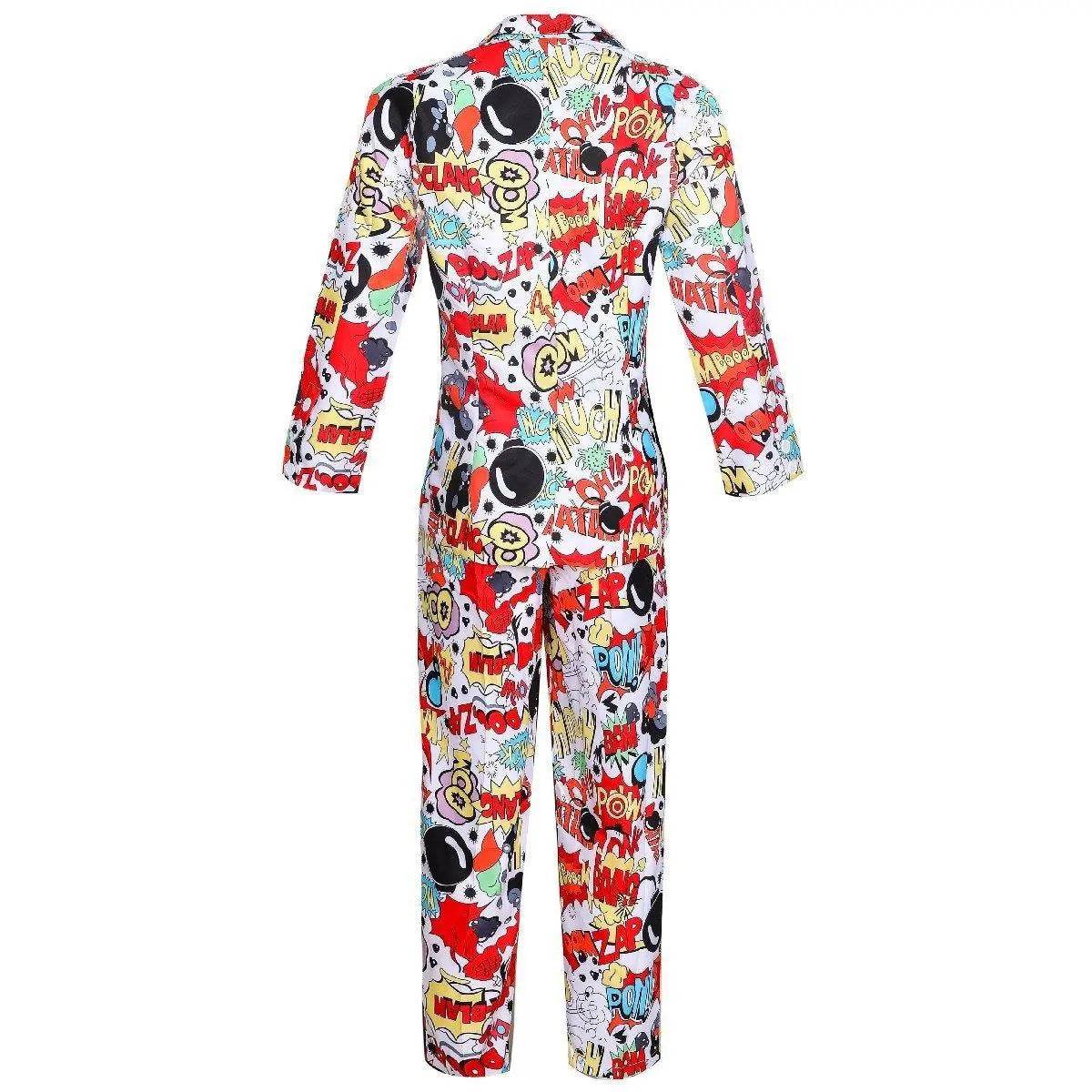 Stag Do Party Fancy Dress Host Printed Suit For Men - Azufun