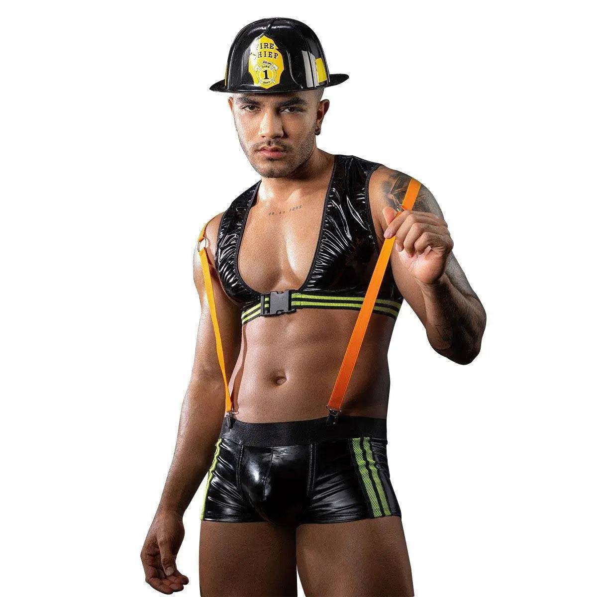 Stag Do Party Firemen Fancy Dress Costume Outfit Night Club Bar For Men - Azufun