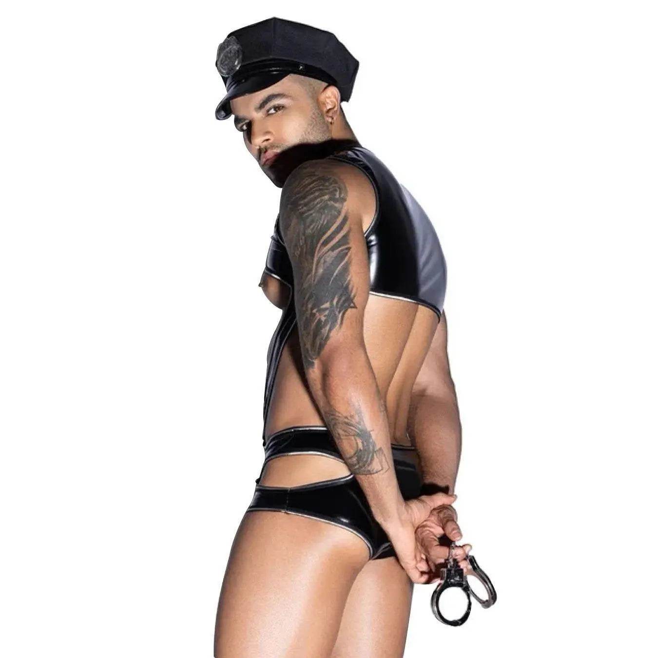 Stag do Macho Policeman Party Costume Nightclub Uniform - Azufun