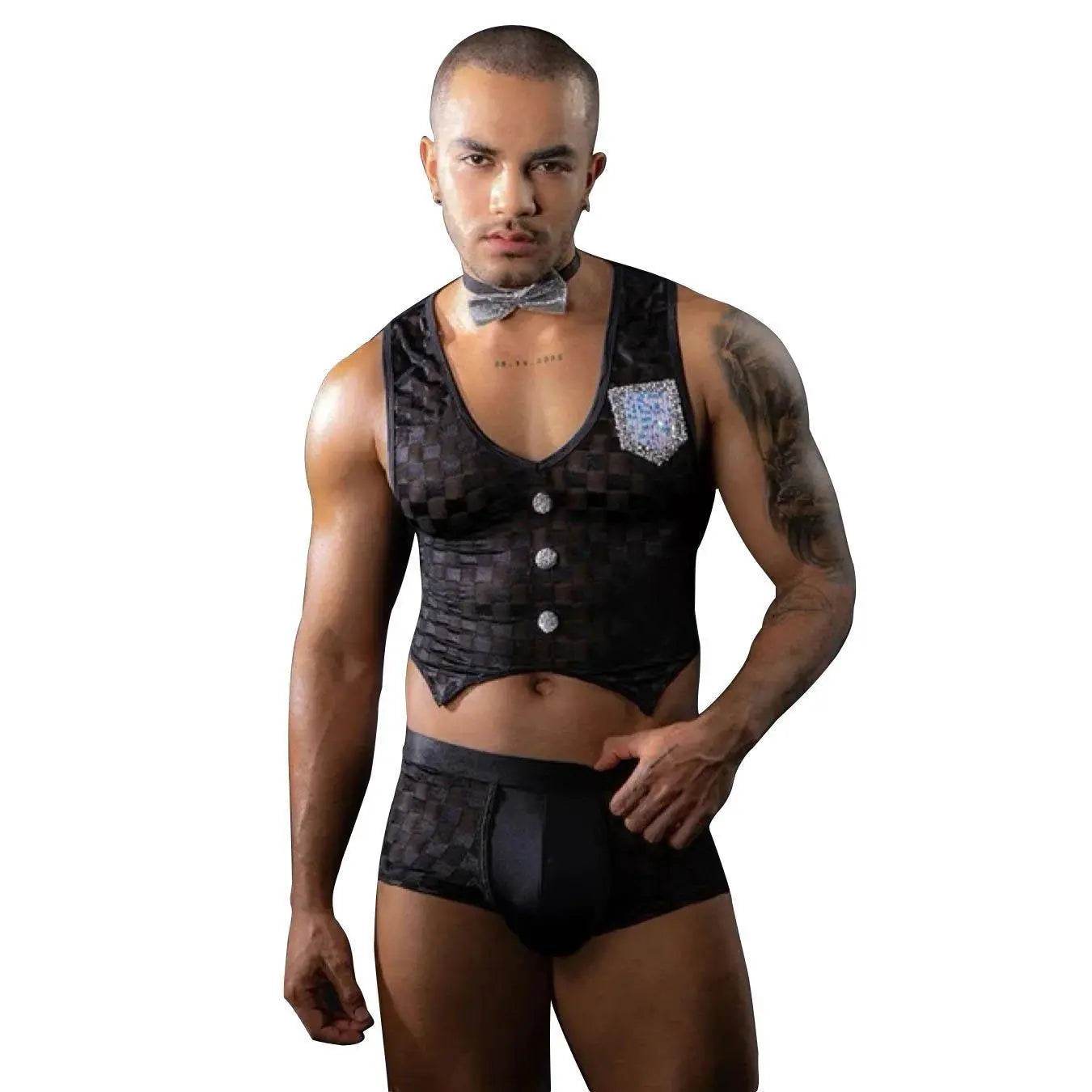 Stag do Male Servant Party Costume Night Club Uniform - Azufun
