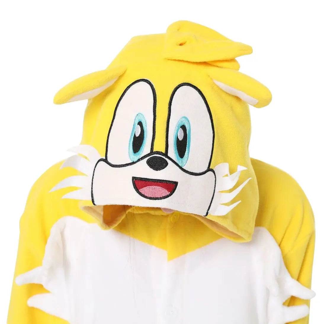 Tails Miles Prower Sonic the Hedgehog kigurumi onesies pajamas for Adults - Azufun