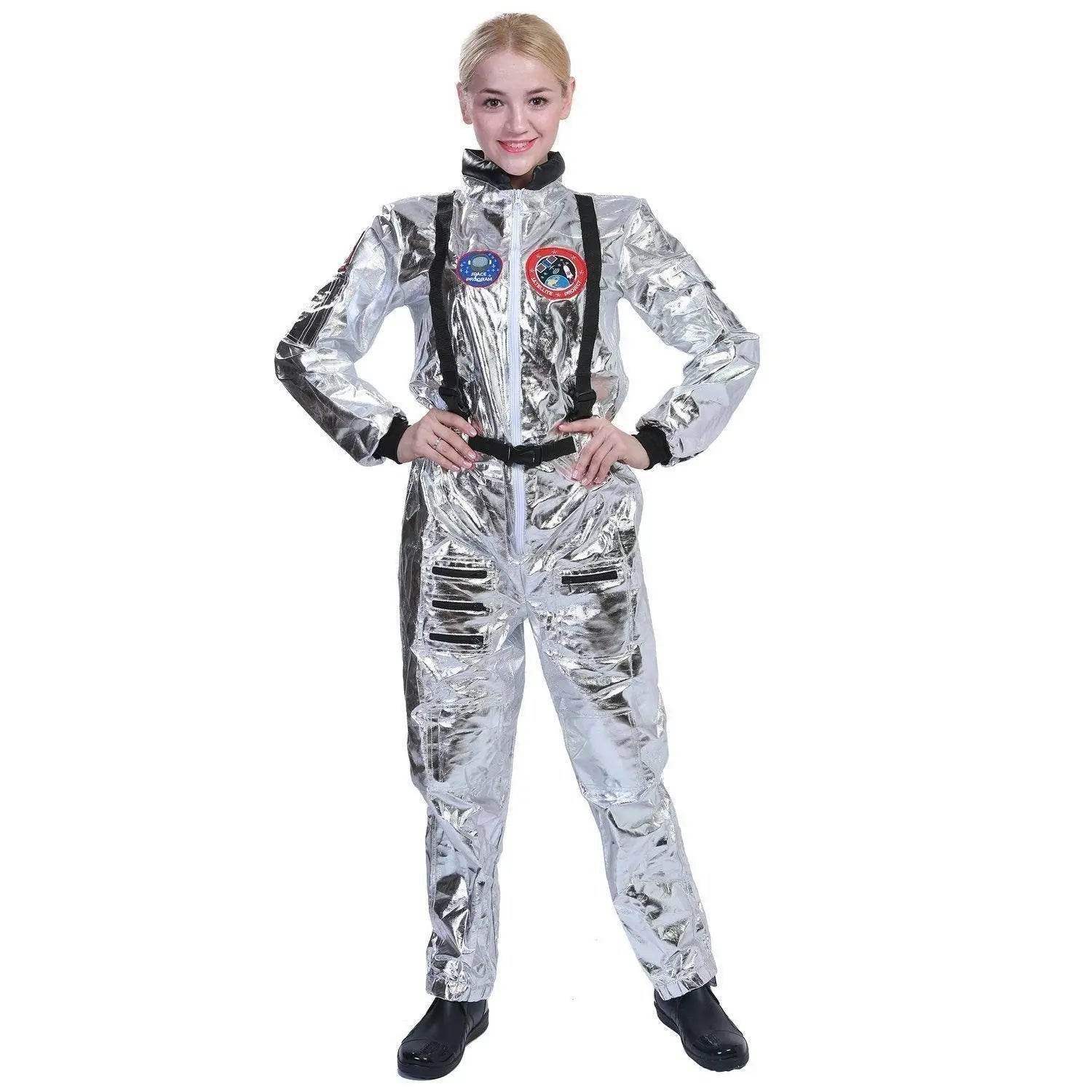 The Wandering Earth Astronaut Silver Pilot Family Couples Halloween Cosplay Costume - Azufun