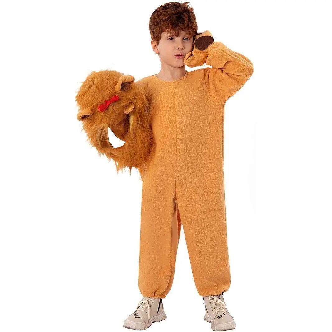 The Wizard of Oz Funny Little lion Child Costume Party kids Cosplay Halloween - Azufun