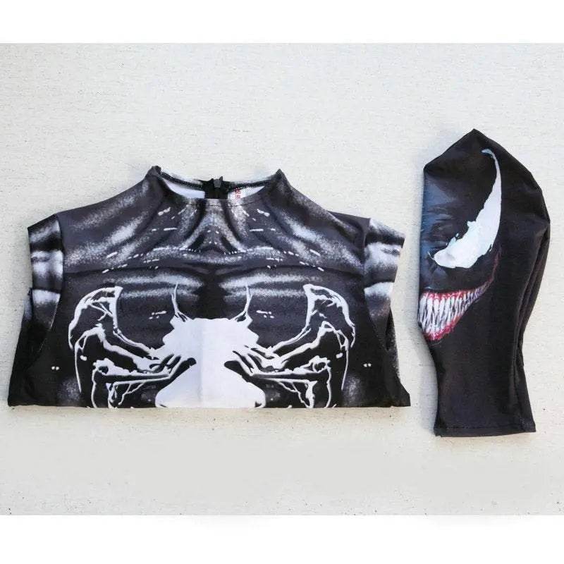 Venom Eddie Brock Costumes Spider-Man Cosplay Jumpsuit Poison Bodysuit Zentai - Azufun
