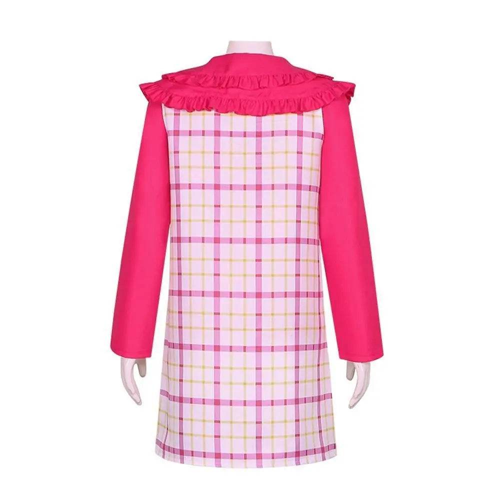 Wednesday Cosplay Costume Enid Sinclair Pink Dress Halloween Outfit for Women - Azufun