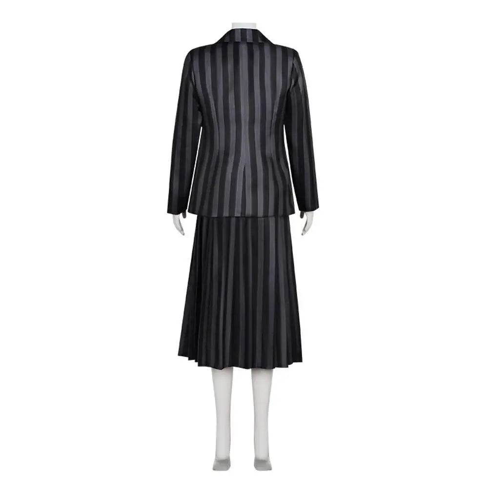 Wednesday Costume The Addams Family Cosplay Costumes Skirt Suit For Women - Azufun