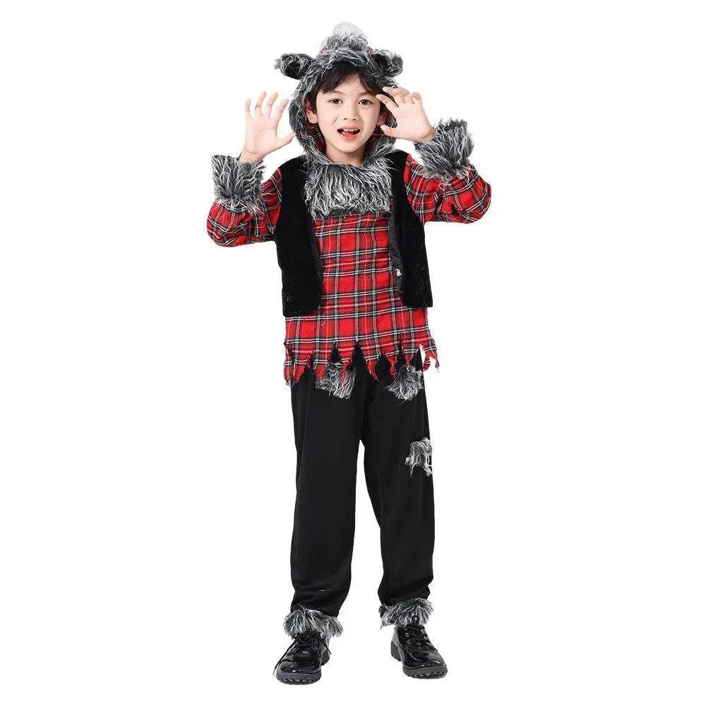 Werewolf Kid costume Halloween Child Cosplay Stage performance - Azufun