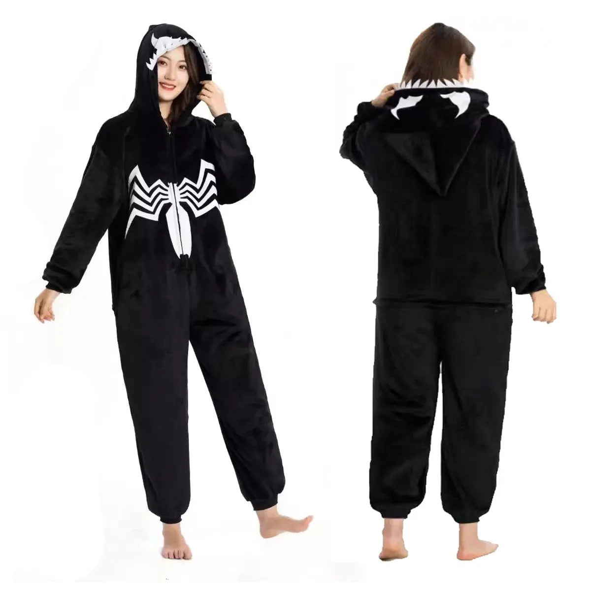 White Spider Kigurumi Onesie Pajamas for Adult|?PajmasBuy