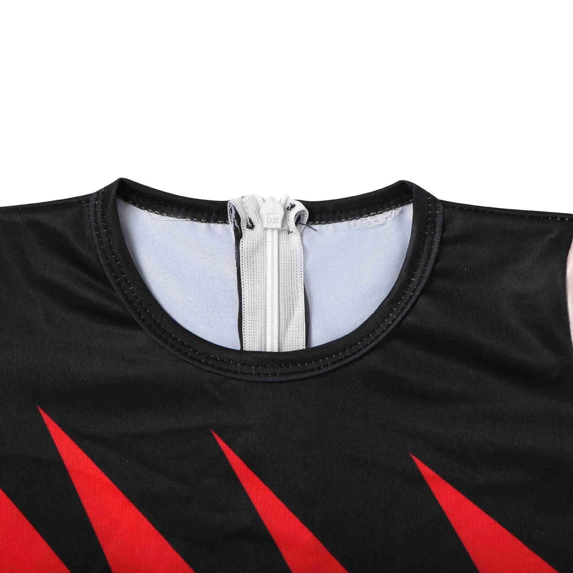 Wrestler Kane Cosplay Costume Jumpsuit Romper Outfit Stage Performance Party Halloween for Kids Boys - Azufun