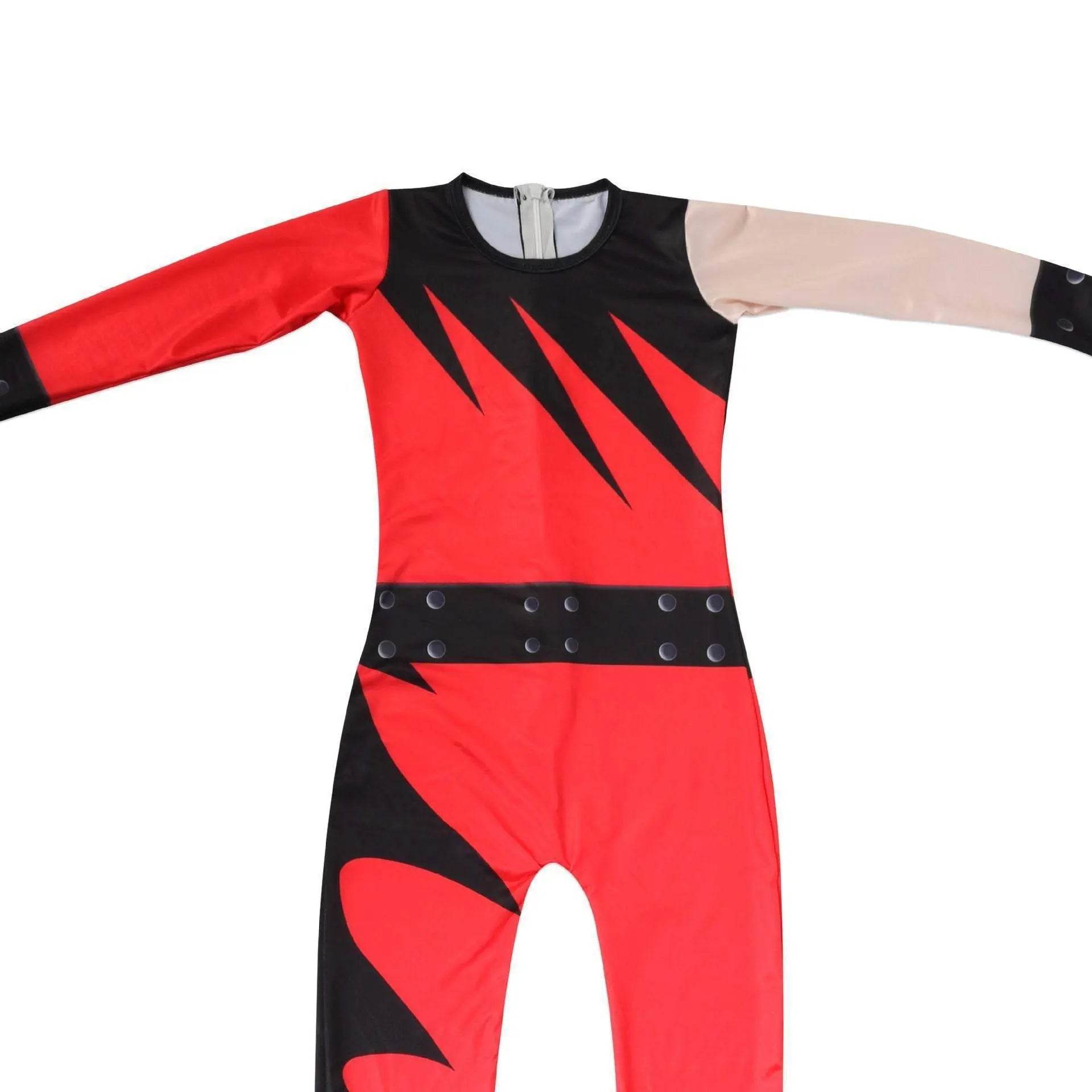 Wrestler Kane Cosplay Costume Jumpsuit Romper Outfit Stage Performance Party Halloween for Kids Boys - Azufun