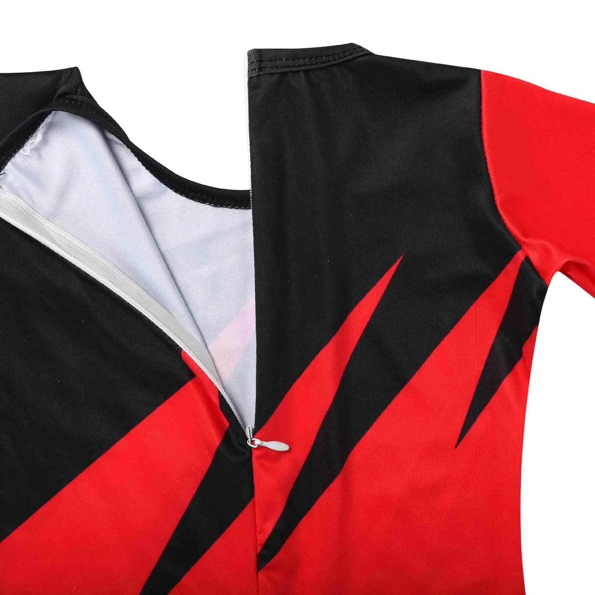 Wrestler Kane Cosplay Costume Jumpsuit Romper Outfit Stage Performance Party Halloween for Kids Boys - Azufun