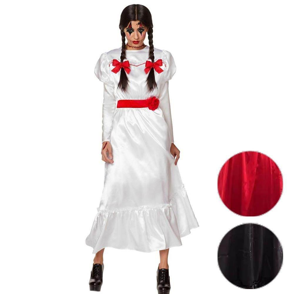 Adult Tiffany Wedding Dress Costume Bride of Chucky Halloween - Azufun