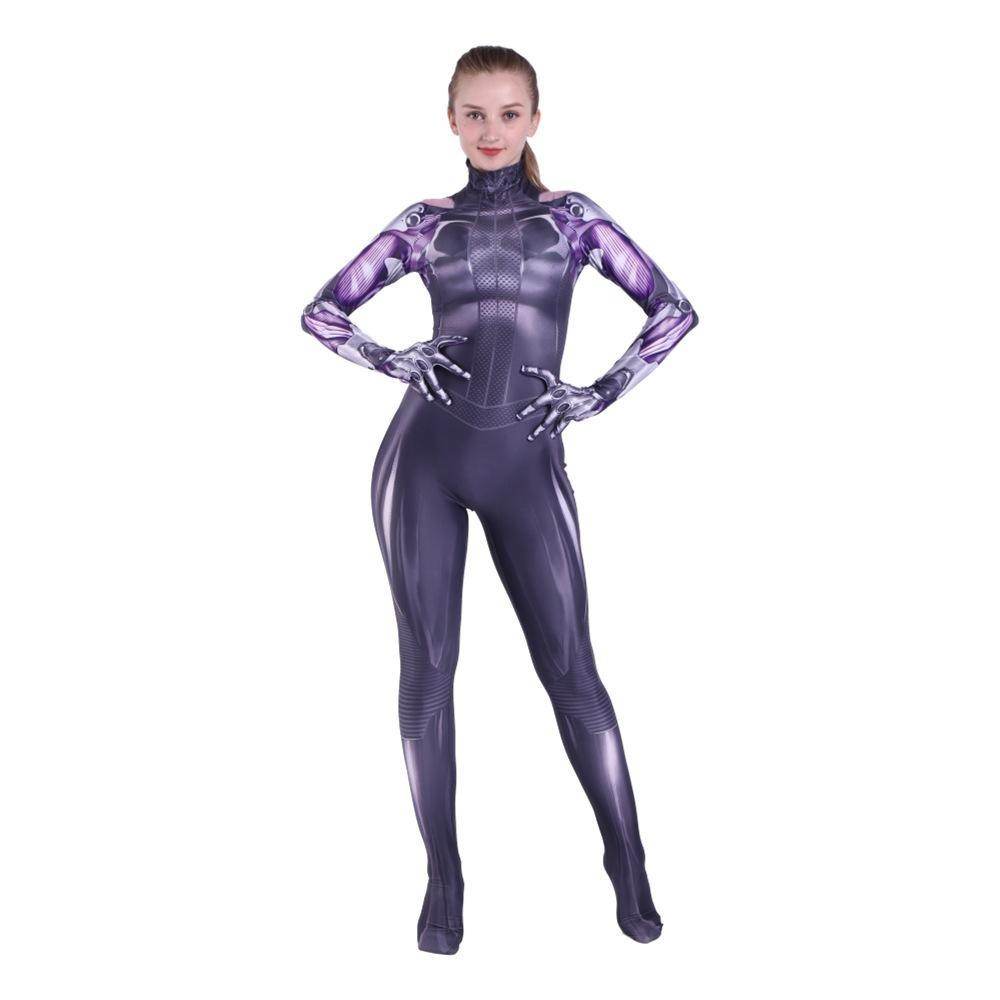 Alita Battle Angel 3D Print Cosplay Costume Adult Kids Jumpsuit for Parties Photoshoots - Azufun