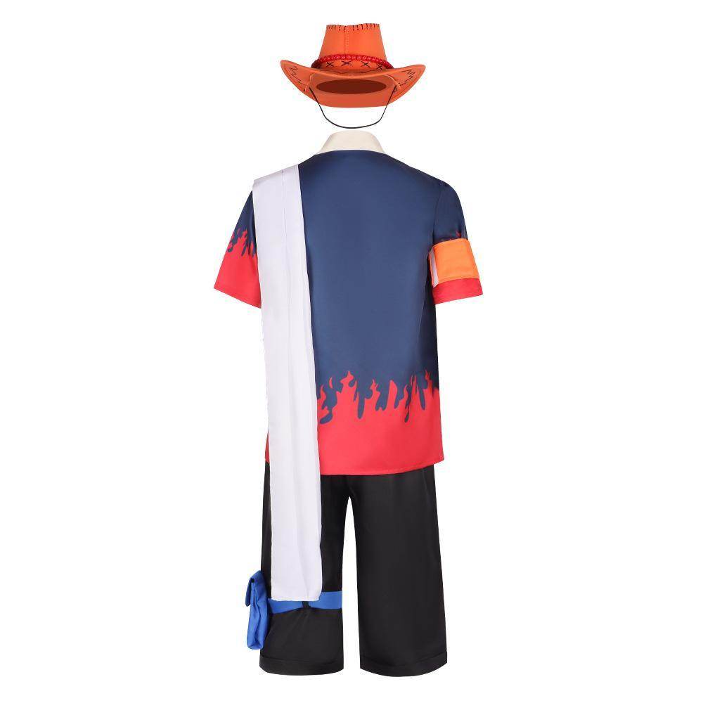 Animation costume Nautical King Fire Fist Ace full cosplay costume stage performance - Azufun