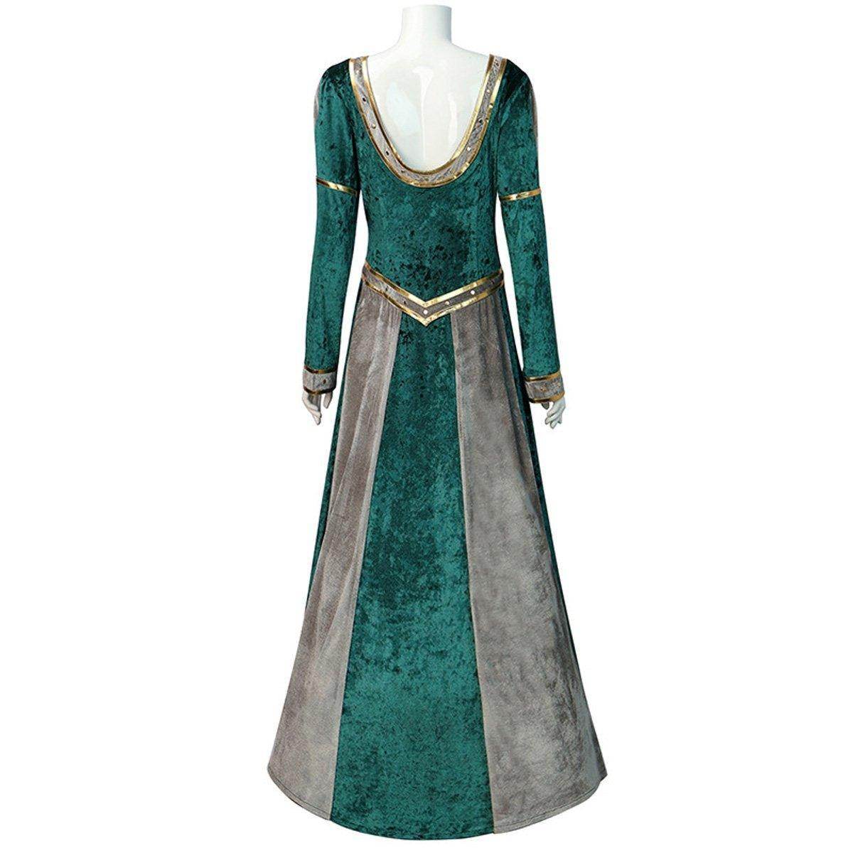 Anime Movie Shrek Princess Fiona Dress Halloween Carnival Suit Cosplay Costume For Adults - Azufun