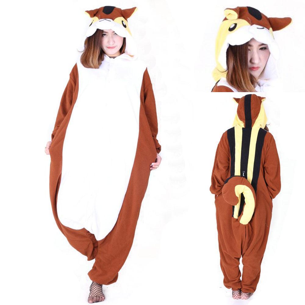 BuyBig - tailed Squirrel Kigurumi Onesies Pajamas Animal Sleepwear Now Cheaper With 3 - 5 Days Ship - PajamasBuy