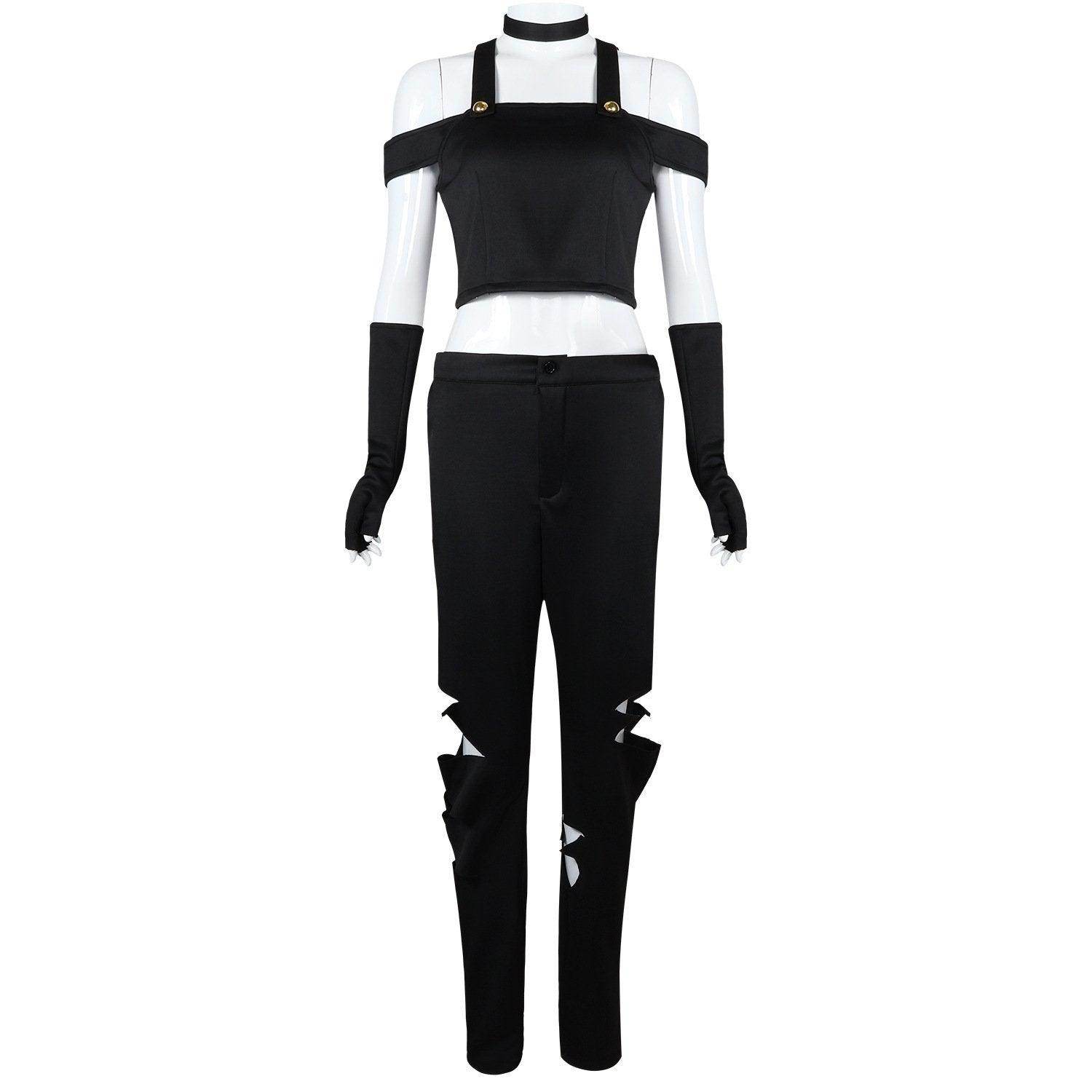 Black White Hazbin Hotel Adult Cosplay Costume Outfits Halloween Carnival Suit - Azufun