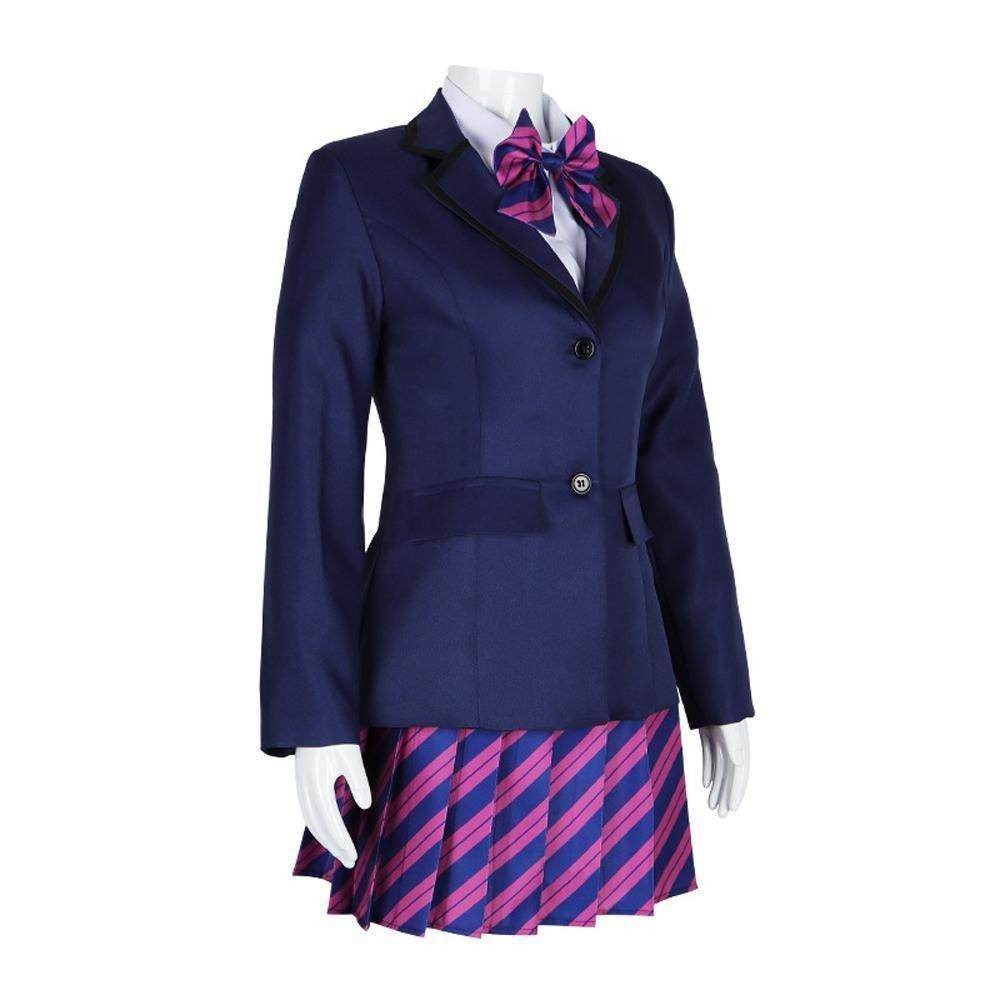 Can't Communicate Uniform Dress Cosplay Costume Skirt Outfit Anime Halloween Shirt Coat with Tie for Women - Azufun