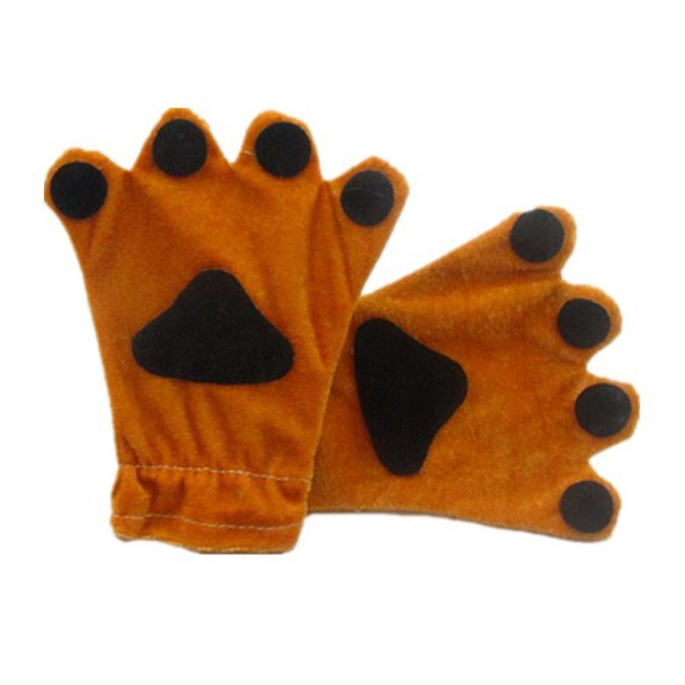 BuyChildren Fog Rabbit Claw Paw Fleece Kigurumi Gloves Now Cheaper With 3 - 5 Days Ship - PajamasBuy