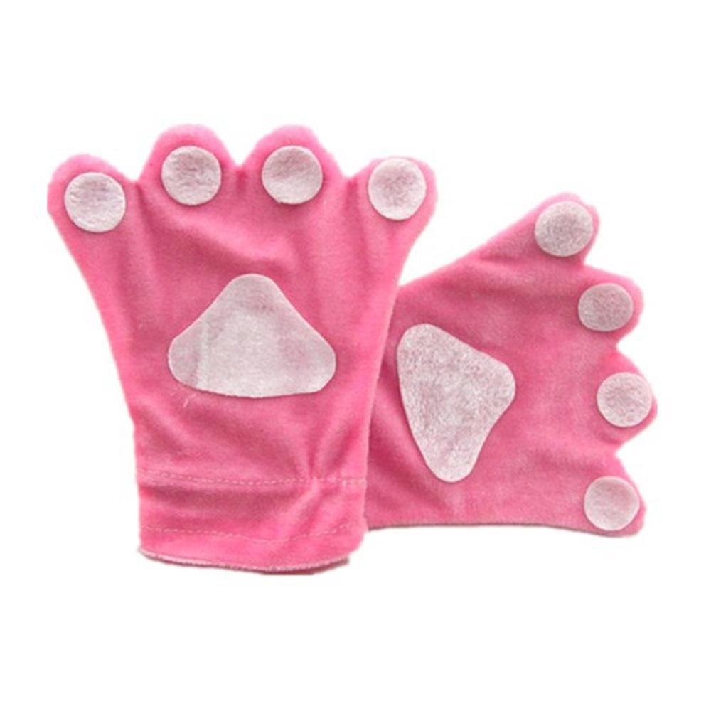 BuyChildren Fog Rabbit Claw Paw Fleece Kigurumi Gloves Now Cheaper With 3 - 5 Days Ship - PajamasBuy