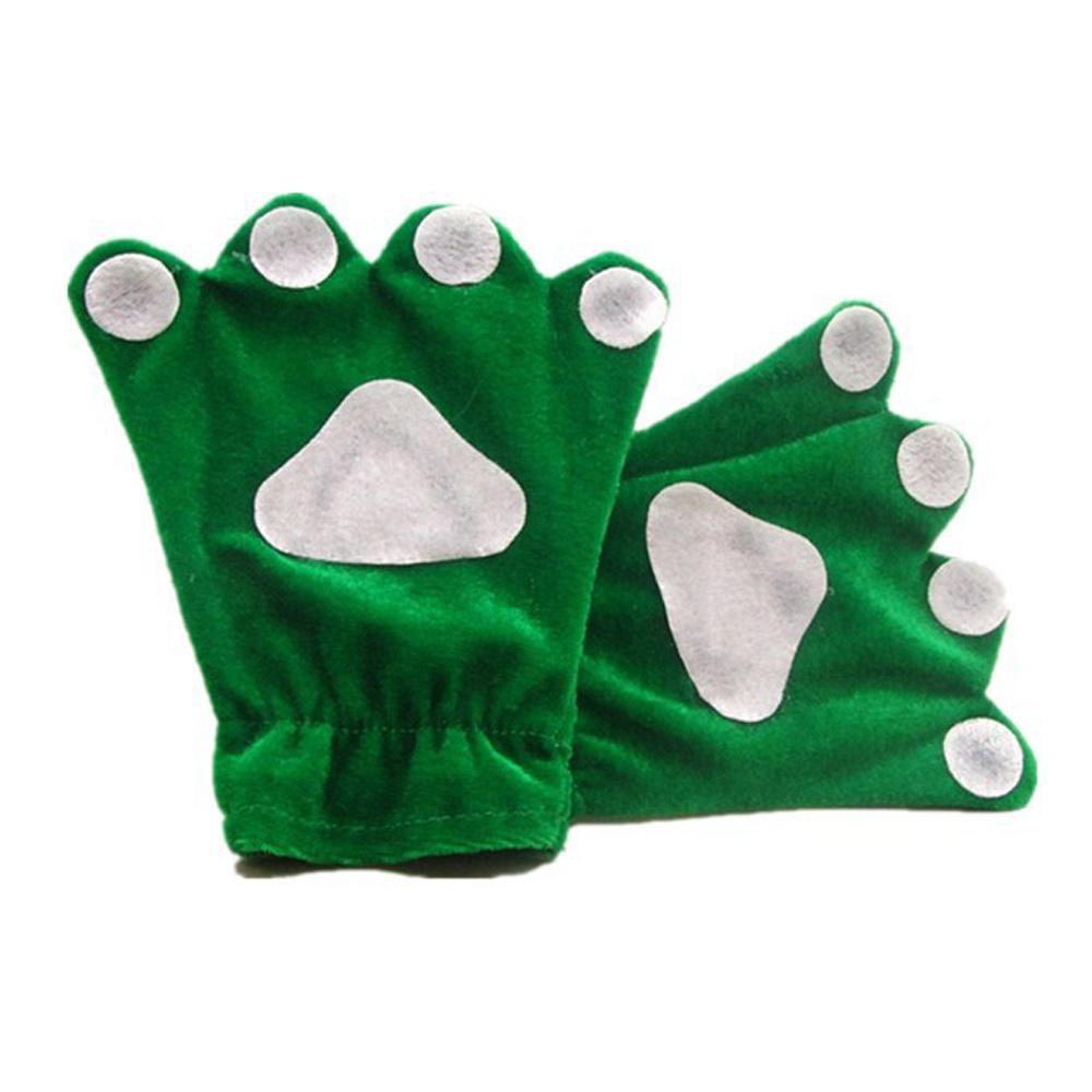 BuyChildren Fog Rabbit Claw Paw Fleece Kigurumi Gloves Now Cheaper With 3 - 5 Days Ship - PajamasBuy