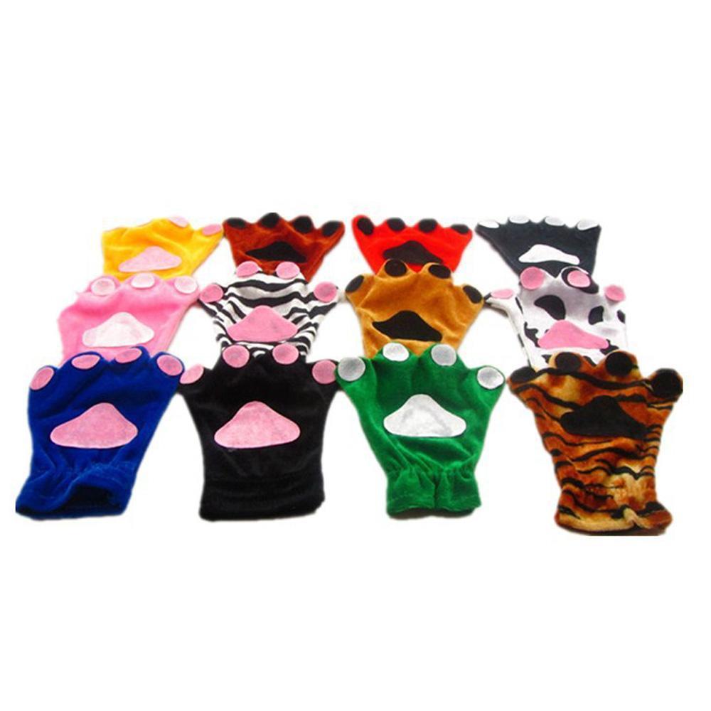 BuyChildren Fog Rabbit Claw Paw Fleece Kigurumi Gloves Now Cheaper With 3 - 5 Days Ship - PajamasBuy