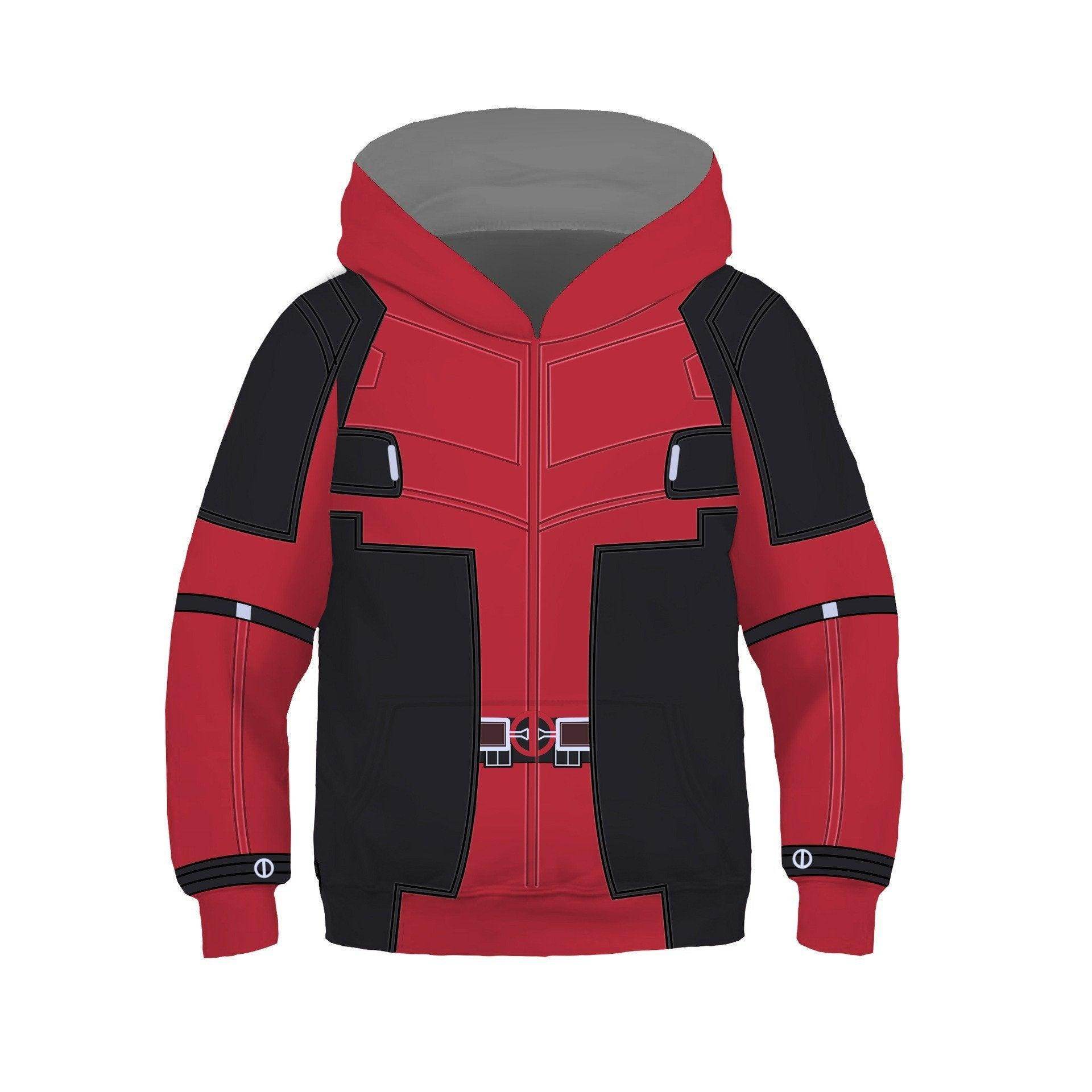 Deadpool and Wolverine Children 3D cartoon Sweater Jumpsuit cosplay - Azufun