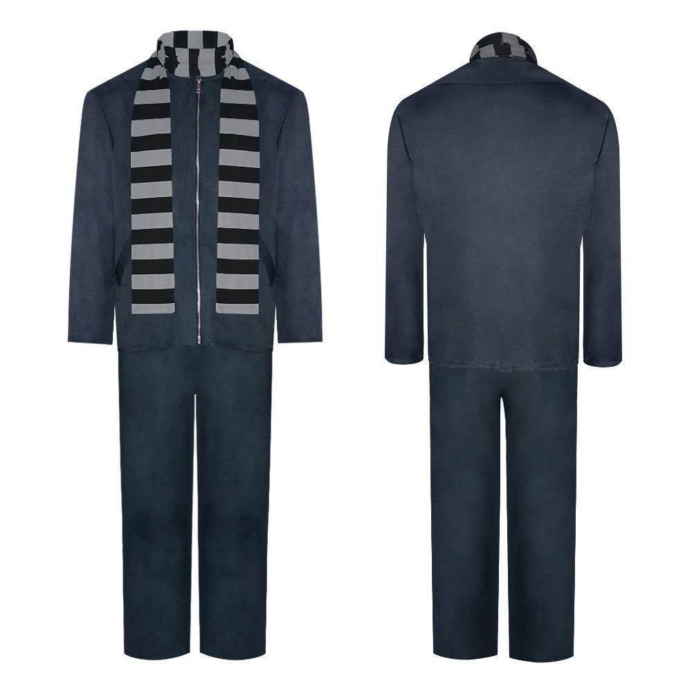 Deluxe Despicable Me Gru Costume for Men Adult Party Halloween - Azufun