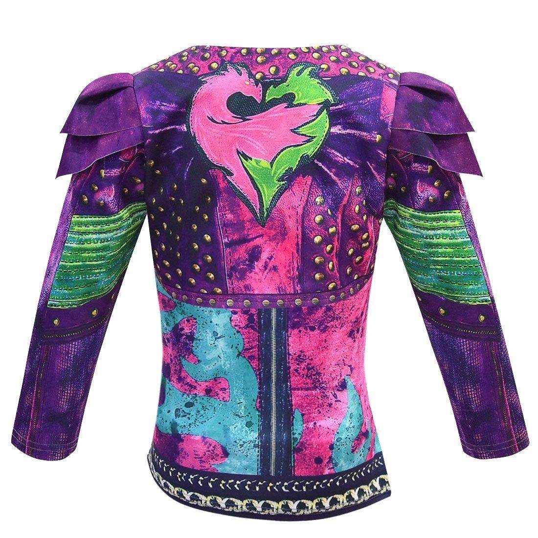 descendants 3 Mal Bertha Maleficent Cosplay Audrey Costume Gift for Kids - Azufun