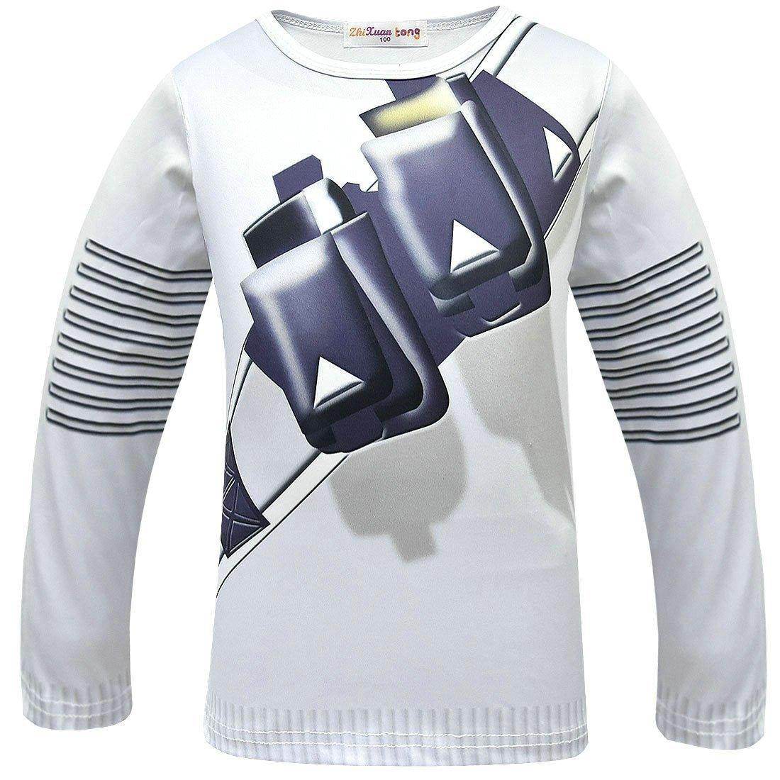 DJ Marshmello Chris Comstock Costume Top Pants Mask for Kid - Azufun